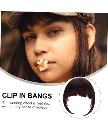 Mikinona Bang Clip Hair Air Bangs Woman Fake Bangs Clip in Hair Bangs Hair Accessories Bangs Hair Clip Fake Hair Bangs Clip in Bangs Hair Bangs Extensions 25X15X2CM Dark Red - Buy Online on GoSupps.com