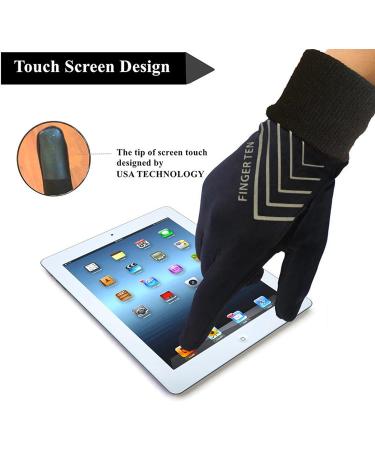 Winter Touch Screen Gloves for Men and Women - Running, Cycling, Warm and Free Earband Pack - Black Large - Buy Online on GoSupps.com