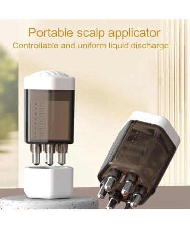 Credit Applicator Comb Hair Oil Applicator Bottle - Scalp Massage & Treatment Tool for Hair Growth - Transparent White - Buy Online on GoSupps.com