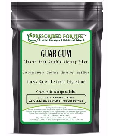 Prescribed For Life Guar Gum Powder | Natural Dietary Soluble Fiber - 200 Mesh (4oz / 113g) 3.99 Ounce (Pack of 1)
