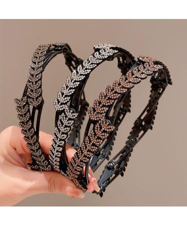Stretchy Headbands for Women Stretchy Headbands Travel Headband Rhinestone Wheat Ears Hair Accessories Elastic Hairbands Head Bands for Women Girls - Buy Online on GoSupps.com
