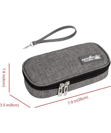 Apollowalker Cooler Bag for Insulin & Medications - Gray | Diabetic Syringe Carrier | International Shipping Available - Buy Online on GoSupps.com