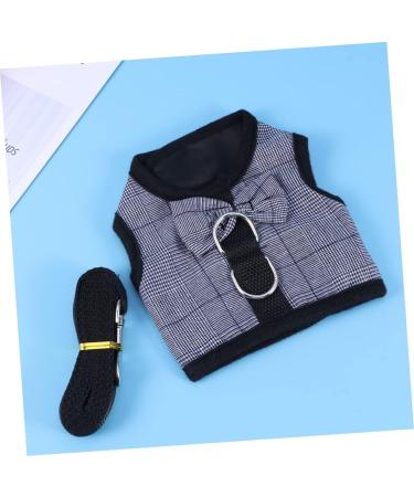 Minkissy 3pcs Bunny Vest Dress - Guinea Pig Harness & Leash Set | Small Pet Clothing for Rabbit Hedgehog & Chinchilla - Gray Size 2x3Pcs - Buy Online on GoSupps.com