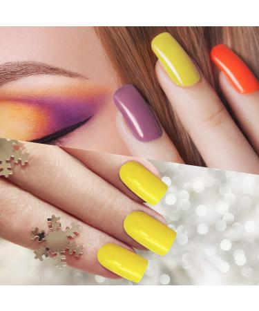 240pc Bright Pattern Square Press on Nails - Medium False Nail Kit for Art Salon DIY - Buy Online on GoSupps.com