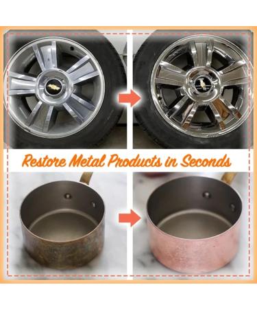 Metal Polish Cream Chopstickrt Instashine Metal Polish Cream Ultimate Metal Polish Cream Brasso Brass Cleaner and Polish Multifunction Rust Remover for Aluminum/Brass/Copper/Gold (2Set) - Buy Online on GoSupps.com