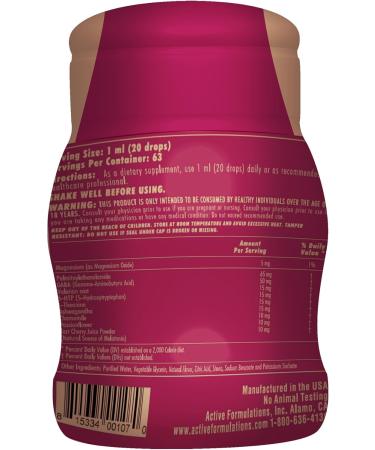 Night Time Sleep Aid Water Drops - Cherry Juice & Natural Ingredients for Restful Sleep - 2.13 Fl Oz - Buy Online on GoSupps.com