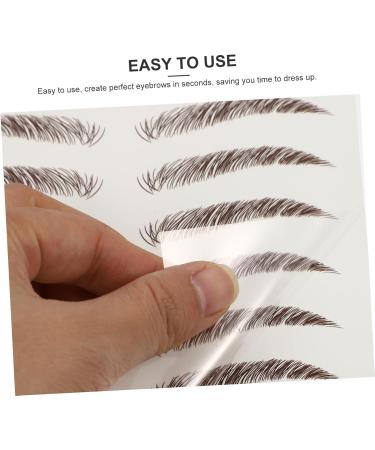 FOMIYES 72 Sheets eyebrow stickers makeup stickers Eyebrow Tool Temporary Brow Tattoos 3d hair - Buy Online on GoSupps.com