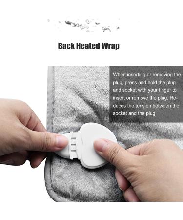 Shoulder-Back Heating Pillows - Electric Flannel Heat Therapy with 4 Timers & 6 Settings | Large Size for Neck & Knees (EU Plug 220-240V) - Buy Online on GoSupps.com