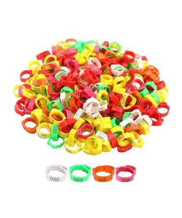 perfk 100x Poultry Leg Bands Chicken Leg Rings with Shield for Ducks 100 Pieces