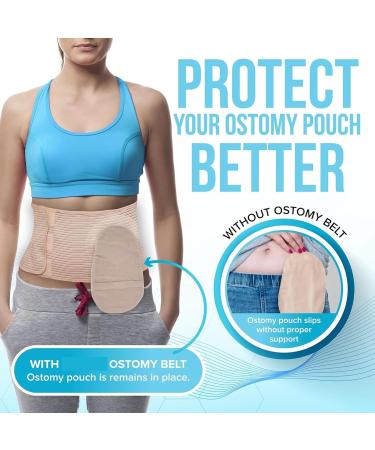 Comfortable Ostomy Belt | Flexible Colostomy & Hernia Support | Elastic Abdominal Support for Men & Women | International Shipping Available - Buy Online on GoSupps.com