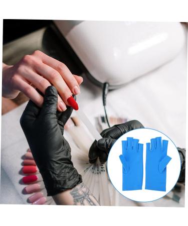 IWOWHERO 1 Pair Nail Gloves Child Nail Lamp Anti-black Elastic Spandex 20X8X0.4CM - Buy Online on GoSupps.com