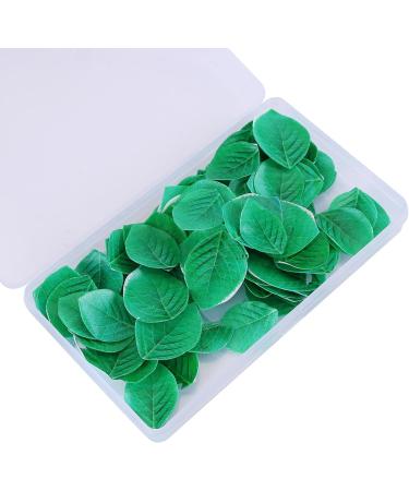 Pack of 100 Edible Maple Leaf Cupcake Toppers Maple Leaf Cake Decoration Cupcake Toppers Autumn Leaves Muffin Decoration for Thanksgiving Baby Shower Kids Birthday Party Cake Decorations Green - Buy Online on GoSupps.com