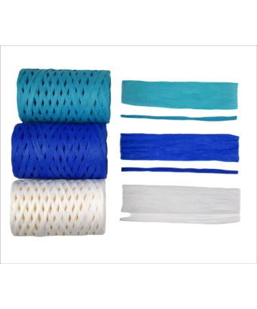 J JIAYU Raffia Ribbon Craft Ribbon Gift Wrapping Paper - 3 Rolls, 200 Yards - Holiday Gift Decoration for Christmas - Buy Online on GoSupps.com