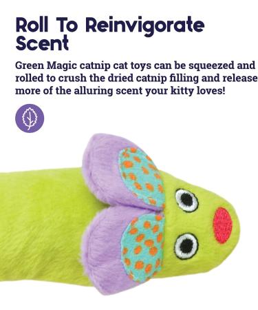 Petstages Green Magic Mightie Mouse - Catnip-Infused Mouse Toy for Cats | International Shipping Available - Buy Online on GoSupps.com