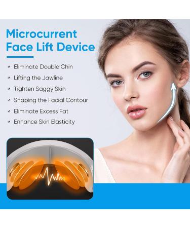 Electric Double Chin Reducer Machine | 4 Modes for Face Lift & Firming | Eliminate Saggy Skin and Double Chin - White - Buy Online on GoSupps.com