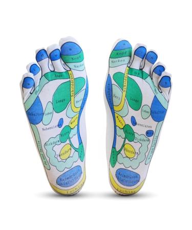 EWShop reflex zone socks 1 pair - for the simple foot reflex zone massage at home foot reflex zone massage massage socks reflexology