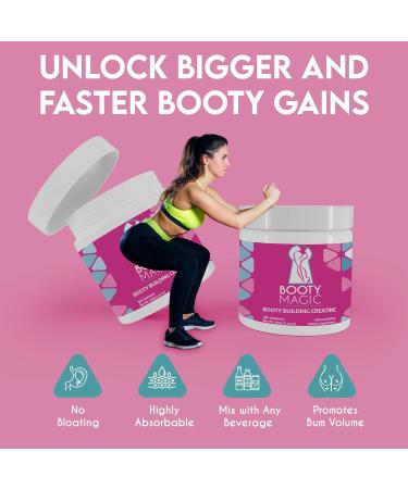 Booty Building Creatine for Women - Micronized Formula for Glute Gains & Muscle Growth - 30 Servings - Buy Online on GoSupps.com