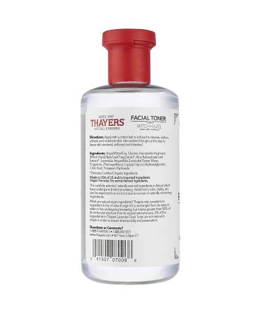THAYERS Alcohol-Free Lavender Witch Hazel Toner - 12 oz with Aloe Vera | Soothing Facial Treatment - Buy Online on GoSupps.com