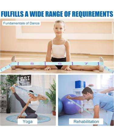 Stretch Band with 11 Loops - Yoga Stretching Belt for Fitness Pilates & Dance | Effective Stretching Straps - Buy Online on GoSupps.com