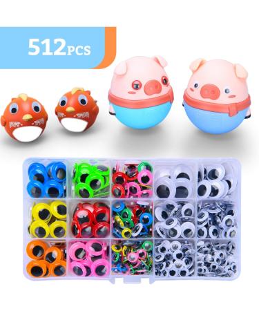 Self-Adhesive Wiggle Eyes | 6mm-20mm | Craft Stickers in Black and Colorful | DIY Scrapbooking Googly Eyes - Buy Online on GoSupps.com