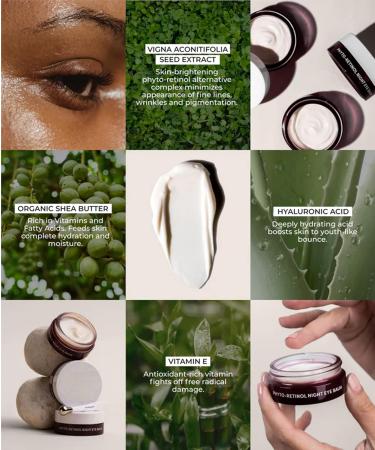 Buy FITGLOW Beauty Phyto-Retinol Night Eye Balm | Vegan Clean Beauty | Woman-Owned | 0.5 oz | International Shipping - Buy Online on GoSupps.com