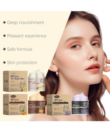 100% Organic Beef Tallow for Skin - Grass-Fed Face Moisturizer & Balm - Hydrating Lavender Tallow and Honey Balm for Sensitive Dry Skin - Buy Online on GoSupps.com