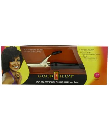 Gold 'N Hot Professional Spring-Grip Curling Iron 3/4 Inch