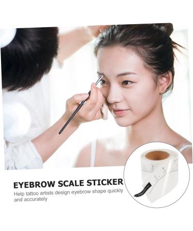 WOONEKY 2 Rolls Adhesive Brow Ruler Stickers Eyebrow Measuring Sticker Makeup Supplies White - Buy Online on GoSupps.com