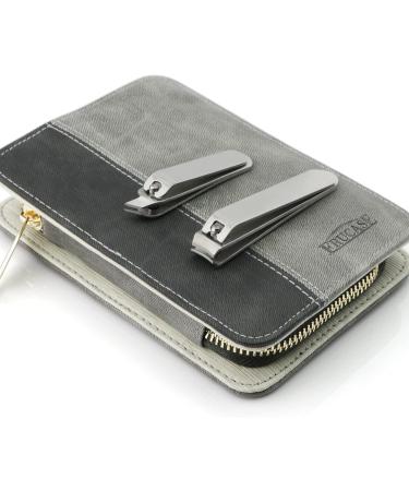 FRUCASE 8 in 1 Stainless Steel Manicure Pedicure Set with Travel Case - Professional Nail Clipper Kit - Buy Online on GoSupps.com