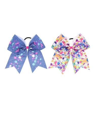 10PCS 8-Inch Cheer Bows for Girls - Elastic Hair Tie Bands for Cheerleading and School Activities - Buy Online on GoSupps.com