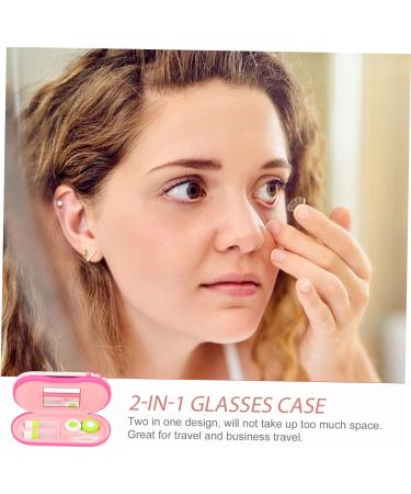 JECOMPRIS Double-Sided Glasses Case - Dual Contact Lens Solution & Travel Accessories | Portable Filigree Glass Box Storage - Buy Online on GoSupps.com