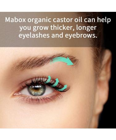 100% Organic Pure Castor Oil for Hair, Skin, and Nails - Grow Eyelashes and Eyebrows - Hexane Free - Includes Applicator Wand and Brush Kit - 1 Fl Oz 30ml - Buy Online on GoSupps.com