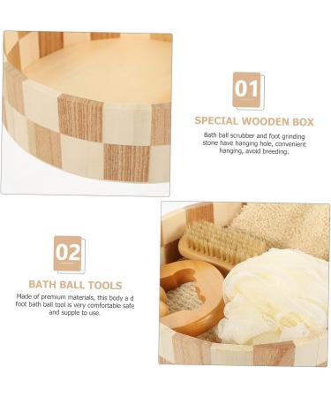 FOMIYES 1 Set Bath Set Shower Scrubber Bath and Body Spa for Women Self Care Kit Back Scrubber Exfoliating Brush Tub Scrubber Foot File Pumice Take a Bath Four Piece Set Miss - Buy Online on GoSupps.com