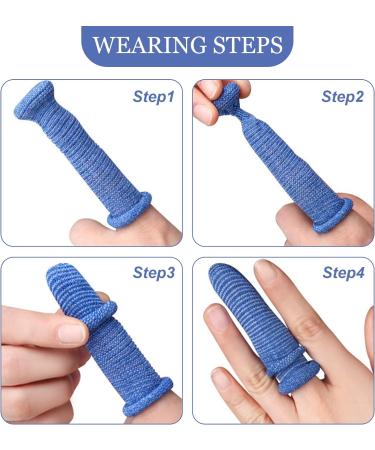 30 Pack Finger Cots | Finger Protector Support with Cotton Covers | Trigger Finger & Thumb Bandage | Ideal for Cargo Handling & Gardening | White - Buy Online on GoSupps.com
