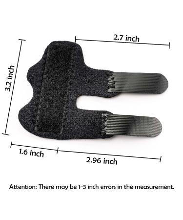 Trigger Finger & Mallet Finger Splints Set | Index & Ring Finger Straightener | 2pc Black Splint Kit - Buy Online on GoSupps.com