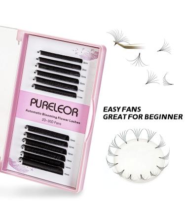Self-Fleek Eyelashes 0.07 C Curl 12mm - Easy Fan Lashes for Eyelash Extensions | Volume Individual Eyelashes - Buy Online on GoSupps.com