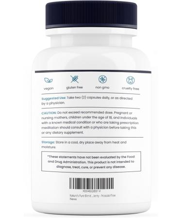 Nature s Pure Blend Prostate Flow Prostate Health Supplements for Men with Saw Palmetto, Herbal Complex and Essential Nutrients Support for Flow, Balance, Hair Strength, and Wellness 90 Capsules - Buy Online on GoSupps.com