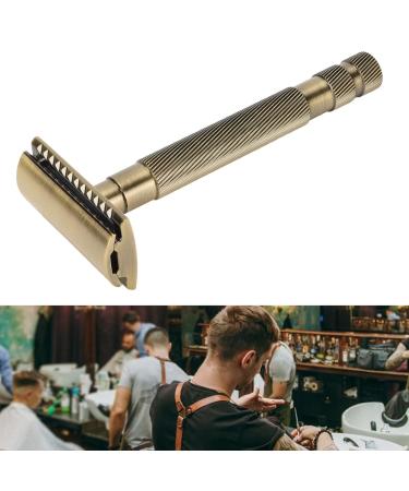 Buy Men's Facial Razors - Interchangeable Blade Double Edge Safety Trimmer Reusable Alloy with Non-Slip Grip - Buy Online on GoSupps.com