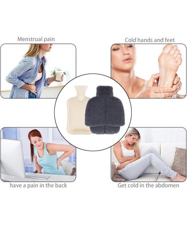 Uqtuko Electric-Free Foot Warmer - 2L Hot Water Bottle for Feet 2-in-1 Soft & Warm Foot Heater for Men & Women (Gray 38x32cm) - Ideal for Cozy Comfort Anywhere - Buy Online on GoSupps.com