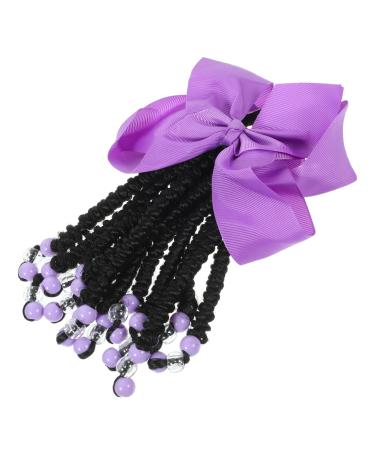 MAGICLULU Ponytail Beads and Dreadlocks Ponytail Wig Braided Wig Color Hair Extensions for Hair Accessories for Braids Synthetic Ponytail Extension Miss Decorate Chemical Fiber Lengthen