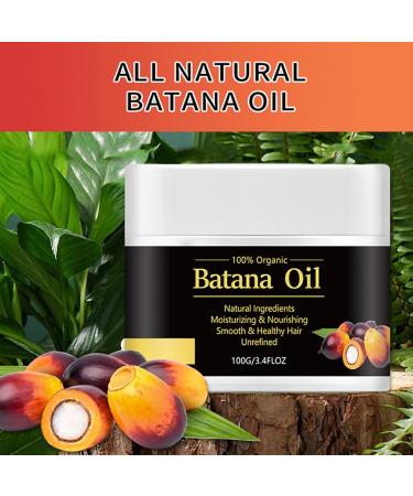 100% Natural Batana Oil for Hair Growth - Batana oil Organic - Scalp and Hair Oil - Repairs Damaged Hair & Skin - Reduces Hair Loss - Eliminates Split Ends for Men & Women - 3.4oz/100ml - Buy Online on GoSupps.com