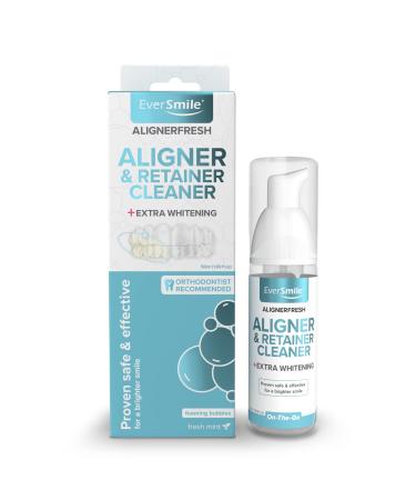 EverSmile AlignerFresh Extra Whitening Aligner & Retainer Cleaning Foam, Aligner Cleaner and Whitener Foam