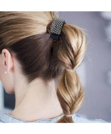 Hair Claw Clips - Metal Hair Pins for Thin Thick Hair - High Ponytail Clips Holds Thicken Hair Firmly Fashion Accessories for Women and Girls Black - Buy Online on GoSupps.com