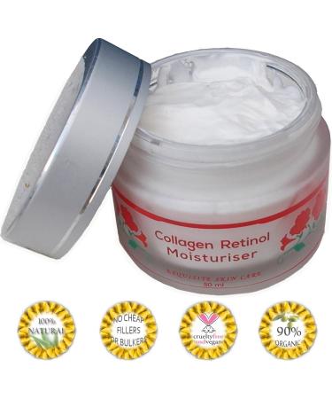 Sweet Willow Collagen Retinol Moisturiser With Vitamin C Hyaluronic Acid Marine Collagen Silk Powder For Maximum Hydration & Silky Smooth Skin - Stimulate Cell Regeneration and Collagen Production Restore Elasticity and Improve Radiance for a More Youthfu - Buy Online on GoSupps.com