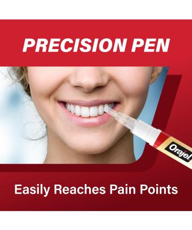 Orajel Rescue Relief Pen with Menthol Cooling Gel for Instant Pain Relief of Tooth & Gum, Mouth Sores, Braces and Denture Irritation, Touch-Free Silicone Applicator, 0.07 oz (2-Pack) 0.07 Ounce (Pack of 2) - Buy Online on GoSupps.com