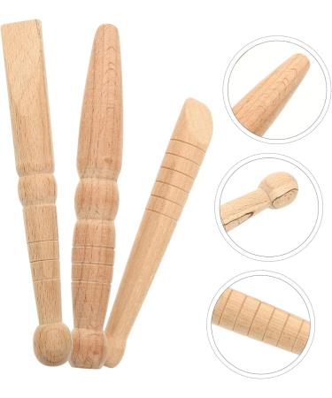 3-Piece Wooden Acupuncture & Acupressure Pen Set | Wood Massage Tools for Foot Reflex Zone & Hand Massage - Buy Online on GoSupps.com