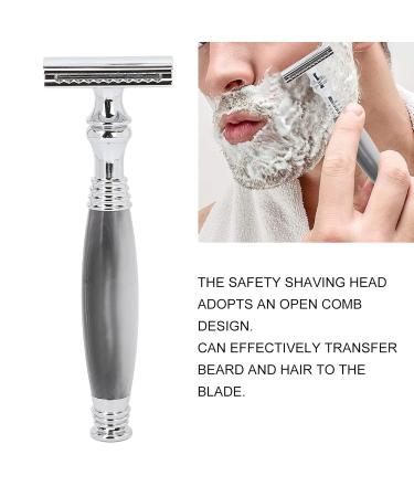 Manual Razor Holder - Gray Metal Open Comb Shaving Stand for Men | Premium Grooming Accessory - Buy Online on GoSupps.com