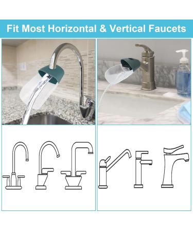 Faucet Extension Set for Kids | 3-Piece Tap Extender & Attachment | Toddler Handwashing Aid in Blue/White/Dark Blue - Buy Online on GoSupps.com