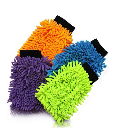 4x cleaning gloves microfiber gloves microfiber