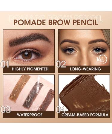 AURONUT Eyebrow Coloring Mascara Eyebrow Glue and 4 Colors Eyebrow Cream 16 Hours Long Lasting Waterproof 3D Natural Color Set Highly Pigmented Blonde & Brown & Dark Brown and Ash Black - Buy Online on GoSupps.com